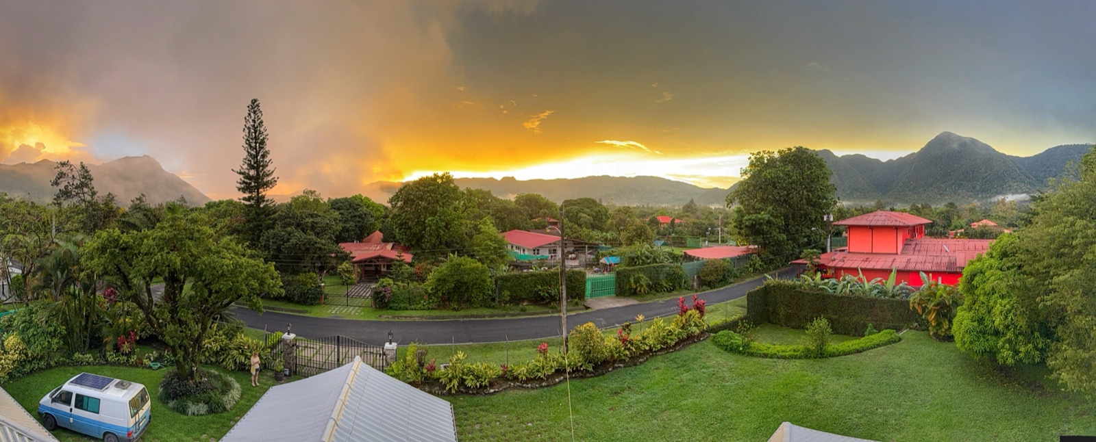 El Valle de Antón sunset panorama, Panama