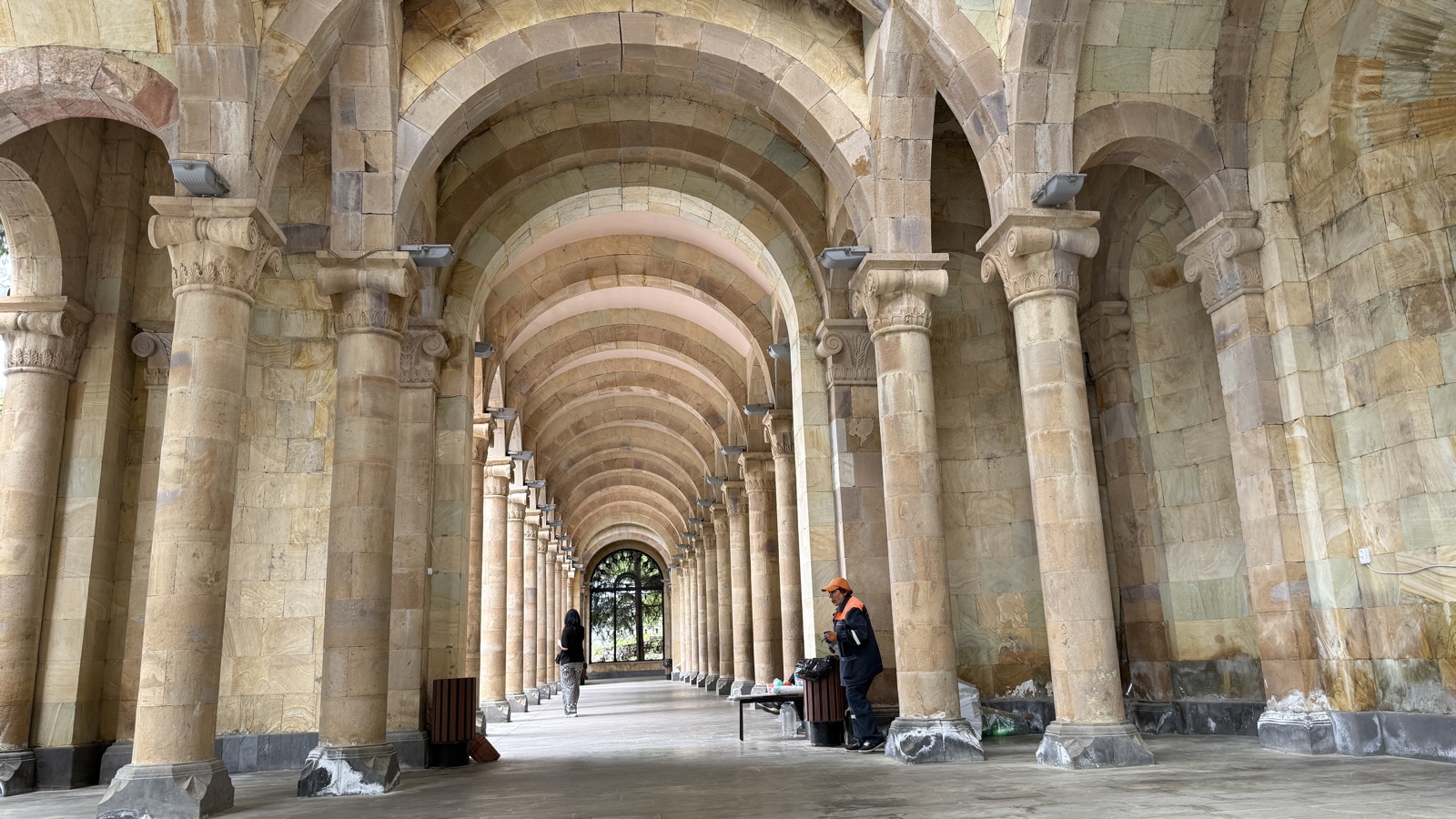 Long arched colonnade, Armenia