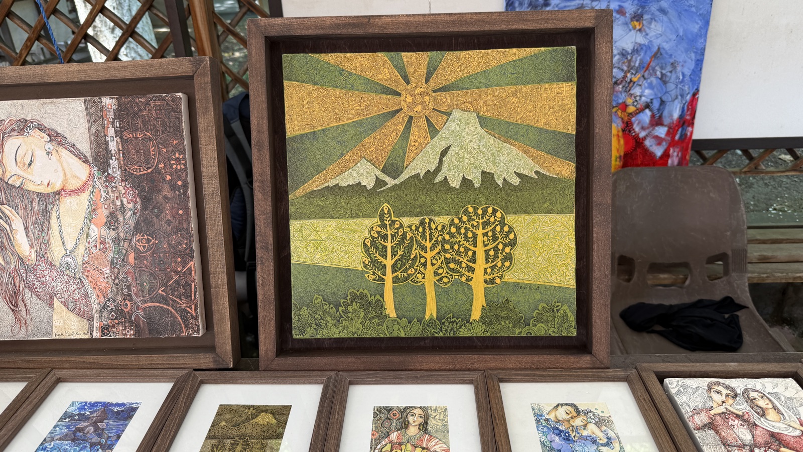 Mosaic art with Mount Ararat, Armenia