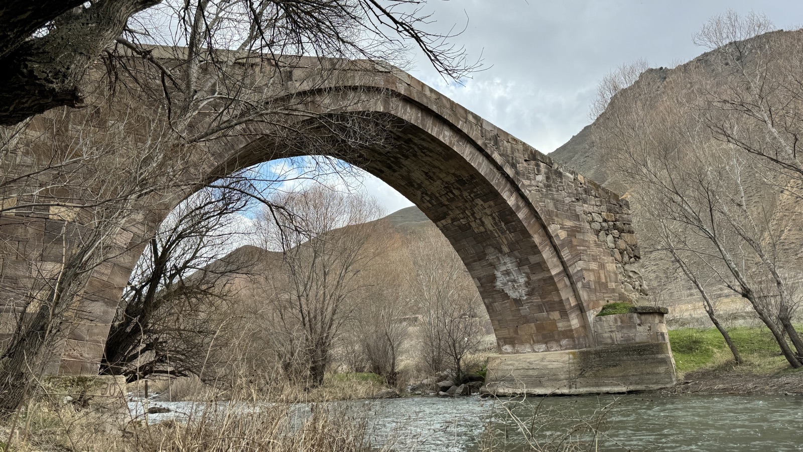 Old stone arch bridge, Armenia